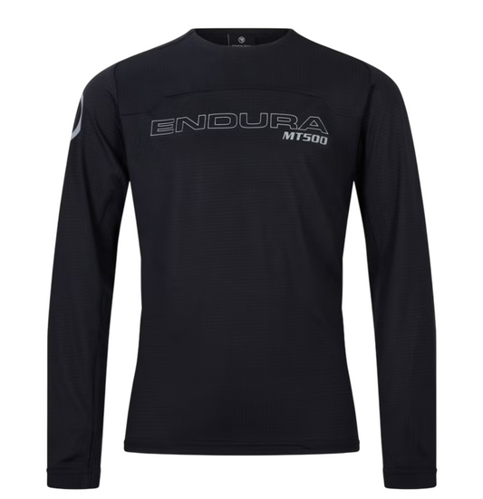 Trikot ENDURA MT500 BURNER Junior Langarm Schwarz