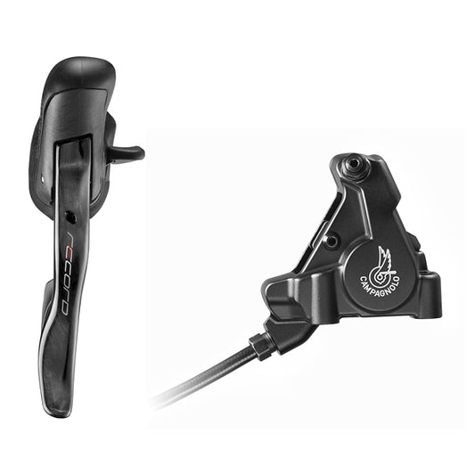 Rechter Hebel und Hinterer Bremssattel 140mm CAMPAGNOLO RECORD Flat Mount Ohne Scheibe