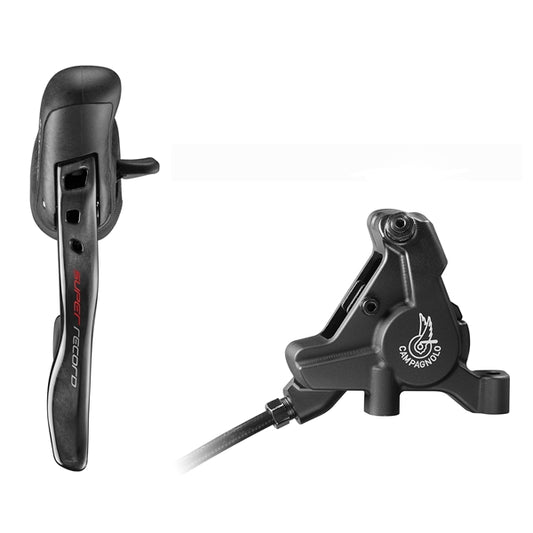Rechter Hebel und Hinterer Bremssattel 160mm CAMPAGNOLO SUPER RECORD Flat Mount Ohne Scheibe