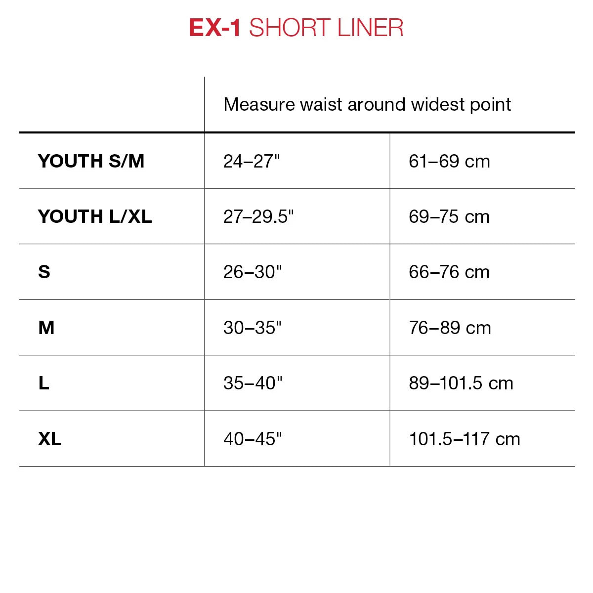 Schutz-Undershort G-FORM EX-1 Junior Schwarz