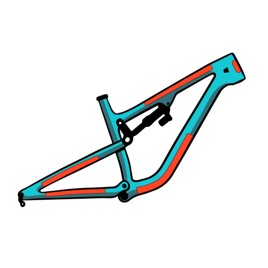 Selbstklebeschutz für Fully-MTB-Rahmen RIDE WRAP ESSENTIAL Hochglanz-Finish