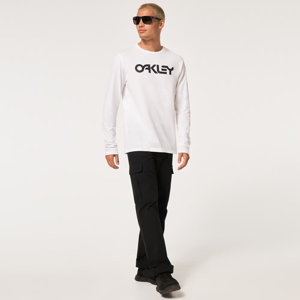 T-Shirt OAKLEY MARK II 2.0 Lange Ärmel Weiß/Schwarz
