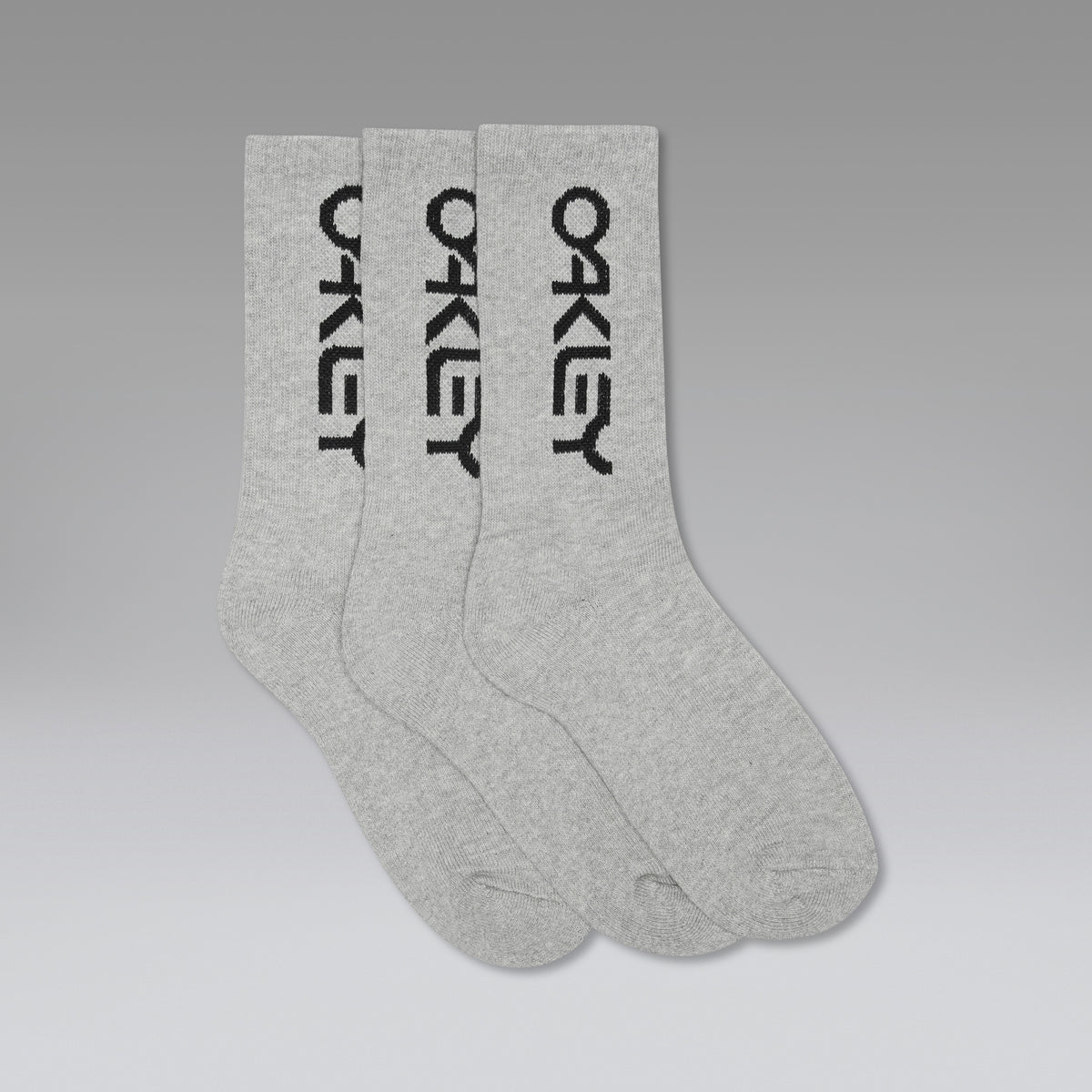 Socken OAKLEY B1B SOCKS 2.0 Grau (3er-Pack)
