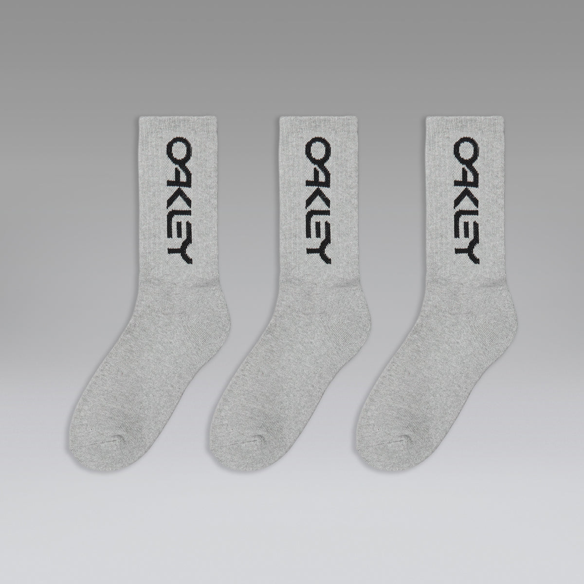 Socken OAKLEY B1B SOCKS 2.0 Grau (3er-Pack)