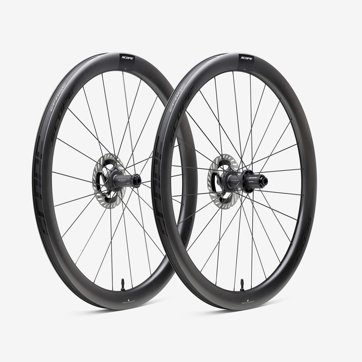 SCOPE Race All Road R4.A Tubeless-Ready-Laufradsatz (Centerlock) Schwarz