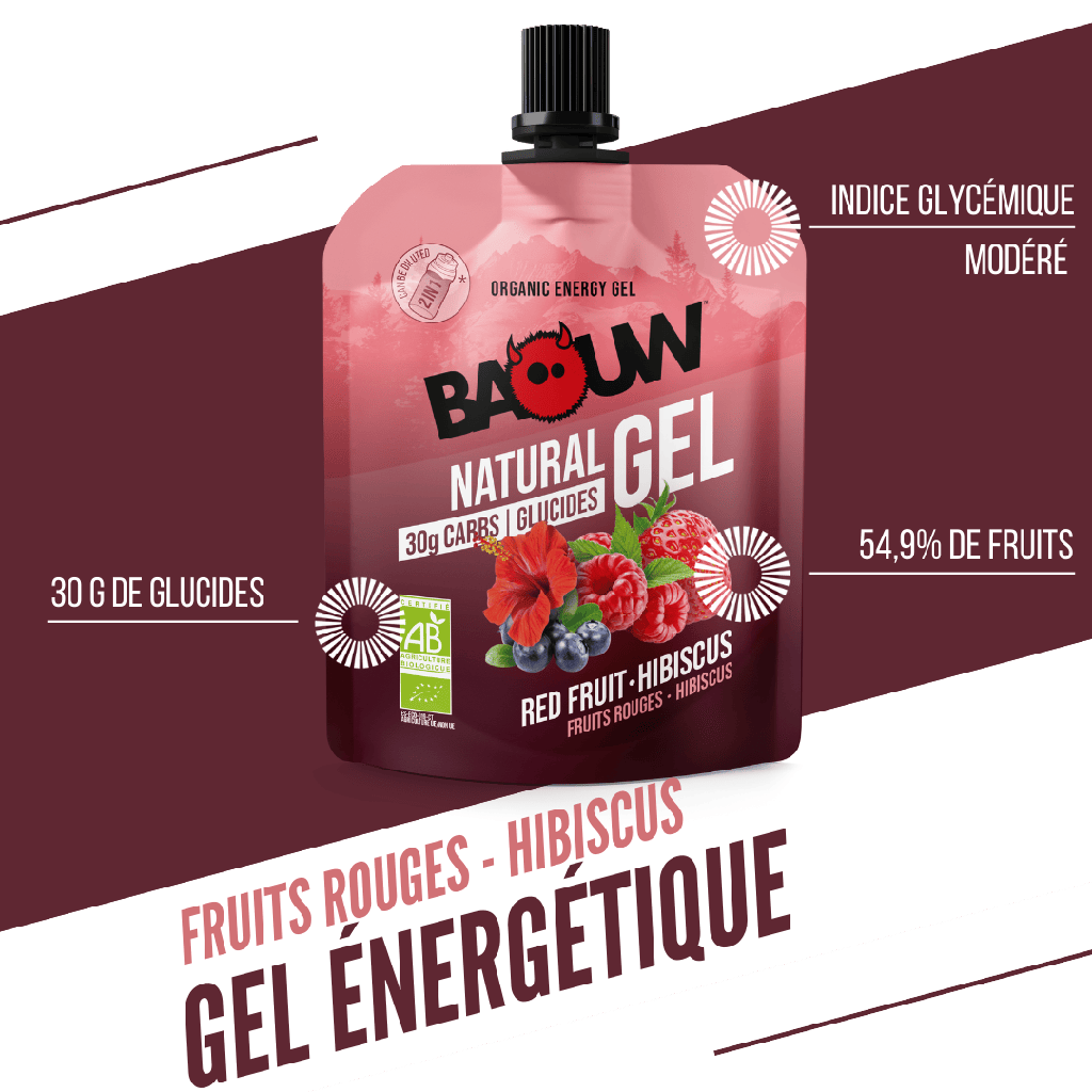Energiegel BAOUW BIO Rote Früchte-Hibiskus (85g)