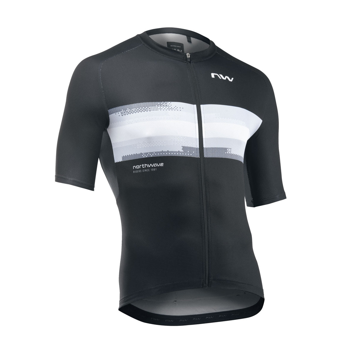 Trikot NORTHWAVE FORCE EVO Kurzarm Schwarz/Weiß