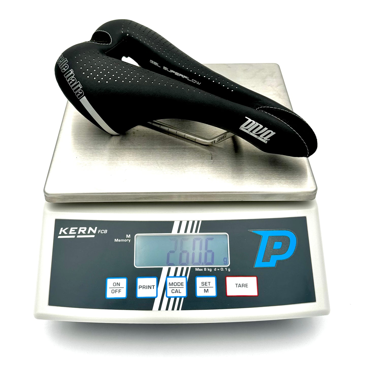 Sattel SELLE ITALIA DIVA GEL SUPERFLOW S Damen Schienen TI316
