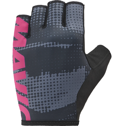Kurzfinger-Handschuhe MAVIC ESSENTIAL PADDED GRAPHIC Grau/Rosa