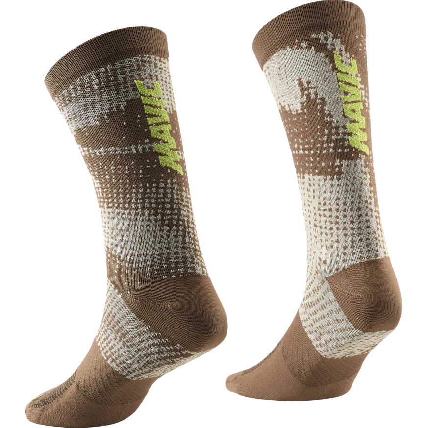Socken MAVIC ESSENTIAL GRAPHIC Braun