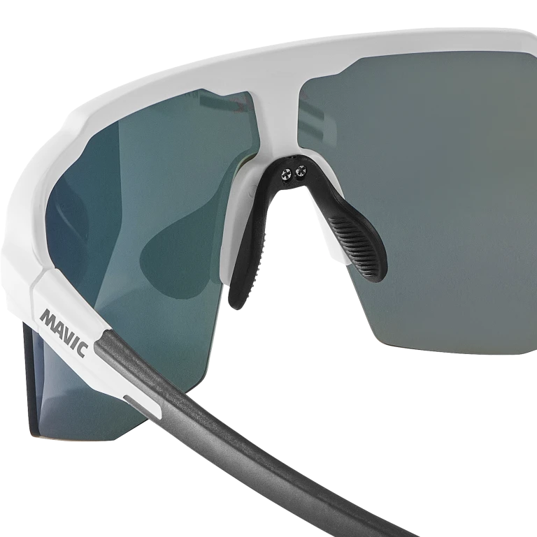 MAVIC MVS SHIELD Brille Weiß Rotes Glas