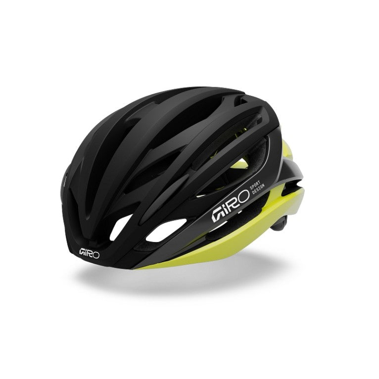 Rennradhelm GIRO SYNTAX MIPS Schwarz/Gelb Hi Viz