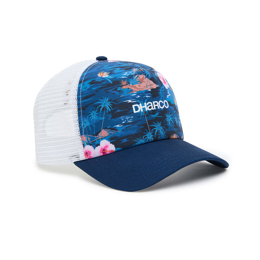 Mütze DHARCO CURVED PEAK TRUCKER OASIS Blau