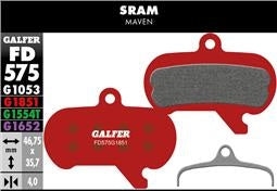 Halbmetallische Bremsbeläge GALFER ADVANCED Sram Maven