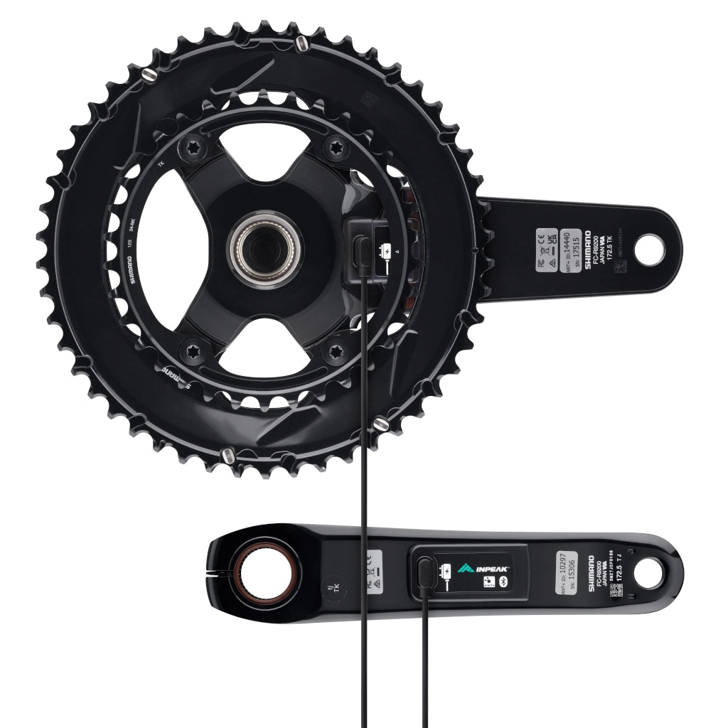 INPEAK POWERCRANK-E TWIN2 LR Leistungsmesser-Kurbelgarnitur Shimano Dura-Ace R9200