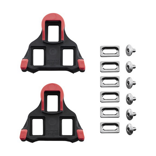 Cleats-Kit SHIMANO SPD-SL Rot 0° SM-SH10