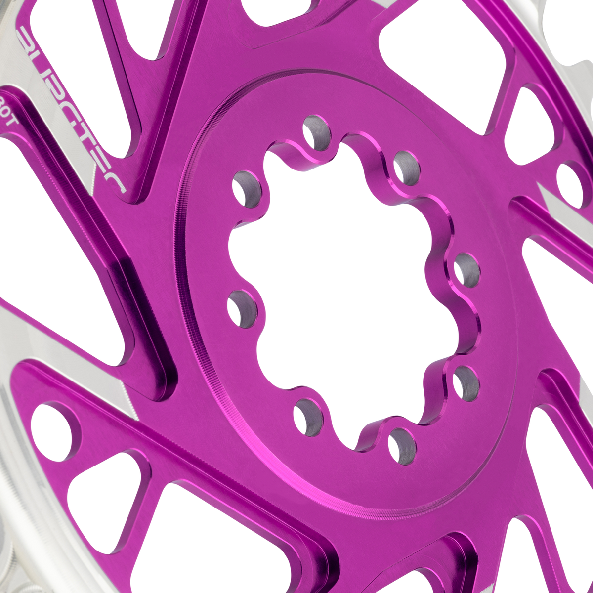 Mono Kettenblatt BURGTEC THICK THIN 12V BOOST Direct Mount 8 Schrauben T-Type Narrow Wide Offset 3mm Violett