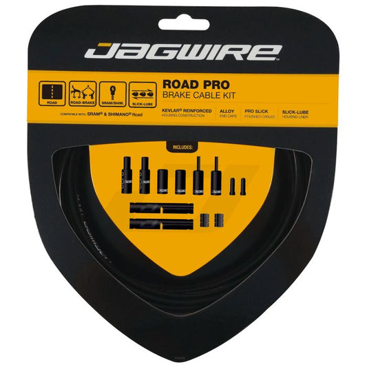 JAGWIRE ROAD PRO Brems- und Hüllenkabel-Set Schwarz