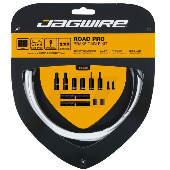 Brems-Kabel- und Hüllenset JAGWIRE ROAD PRO Weiß