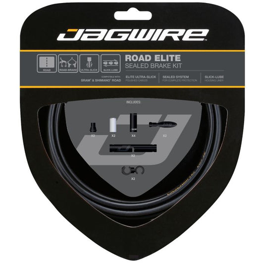 Brems-Kabel- und Hüllenset JAGWIRE ROAD ELITE SEALED Schwarz