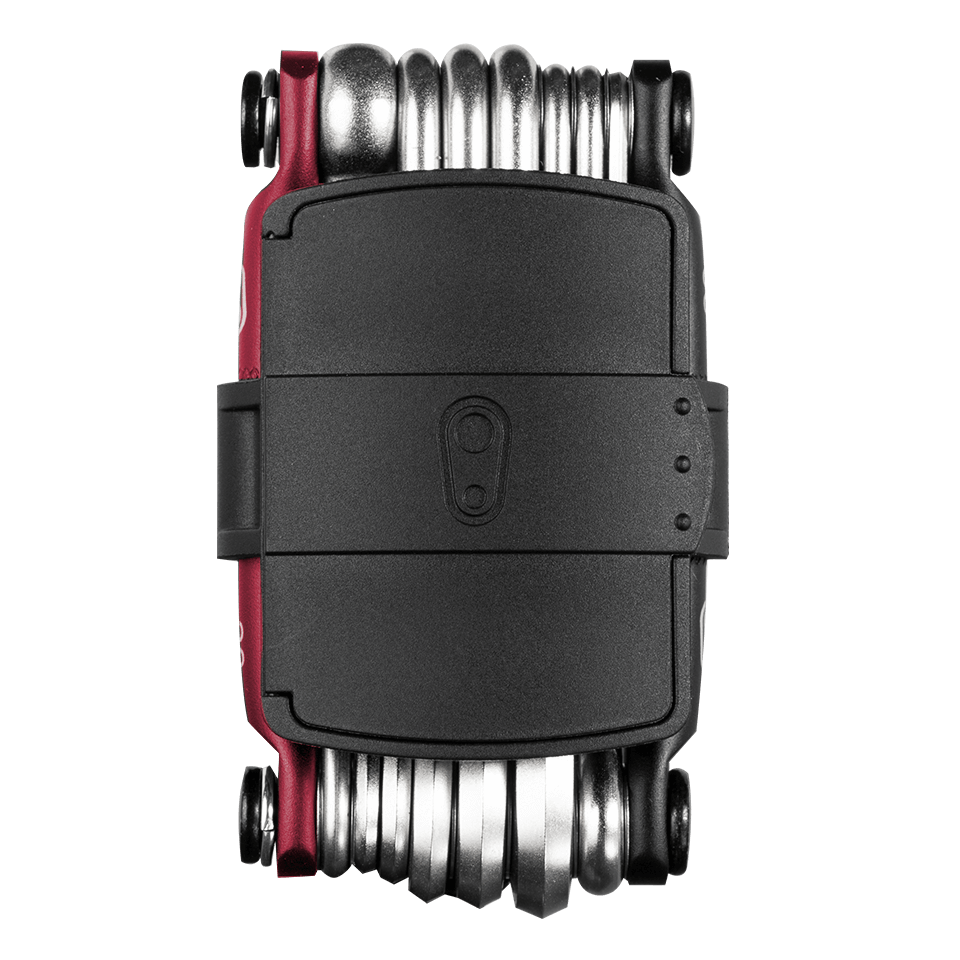 CRANKBROTHERS MULTI-20 Multitool in Schwarz/Rot – Aufbewahrungsbox