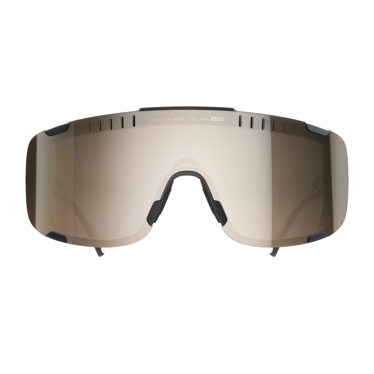 POC DEVOUR MID Brille Schwarz Clarity Trail Partly Sunny Silver Glas