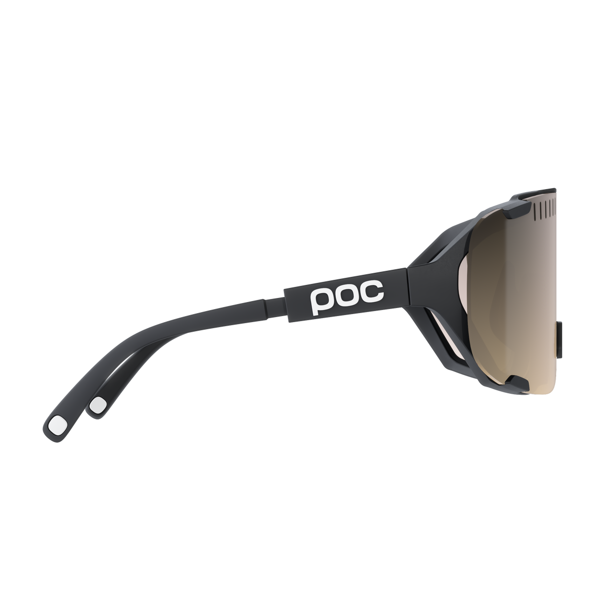 POC DEVOUR MID Brille Schwarz Clarity Trail Partly Sunny Silver Glas
