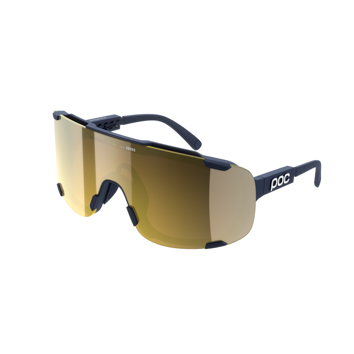 Brille POC DEVOUR MID Marine Glas Clarity Road Partly Sunny Gold