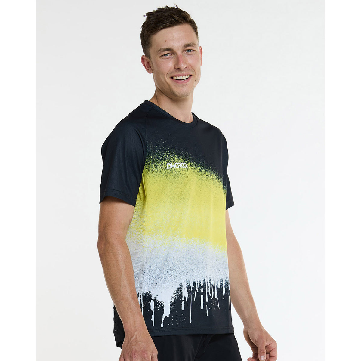 Trikot DHARCO ACID RAIN Kurzarm Schwarz/Gelb
