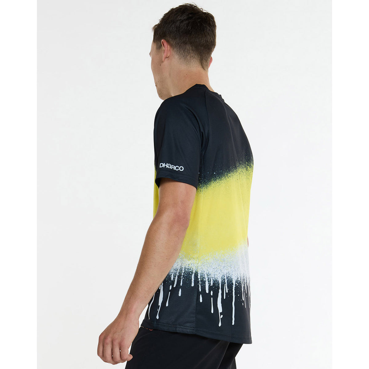 Trikot DHARCO ACID RAIN Kurzarm Schwarz/Gelb