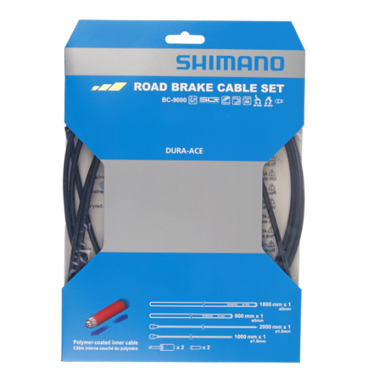 Kabel- und Bremsmantelset SHIMANO DURA-ACE 9000 Schwarz