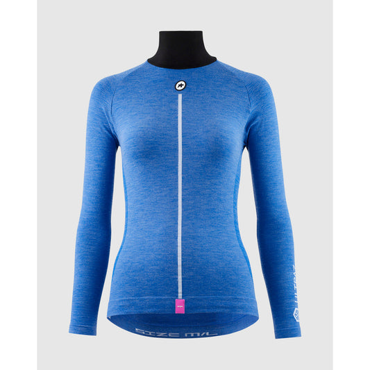 Unterwäsche ASSOS ULTRAZ WINTER SKIN P1 Langarm Damen Calypso Blu