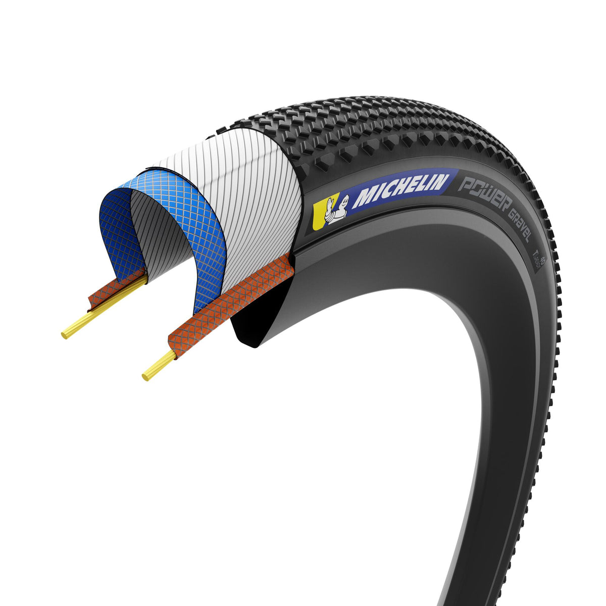 Reifen MICHELIN POWER GRAVEL Competition Line Tubeless Ready Braun