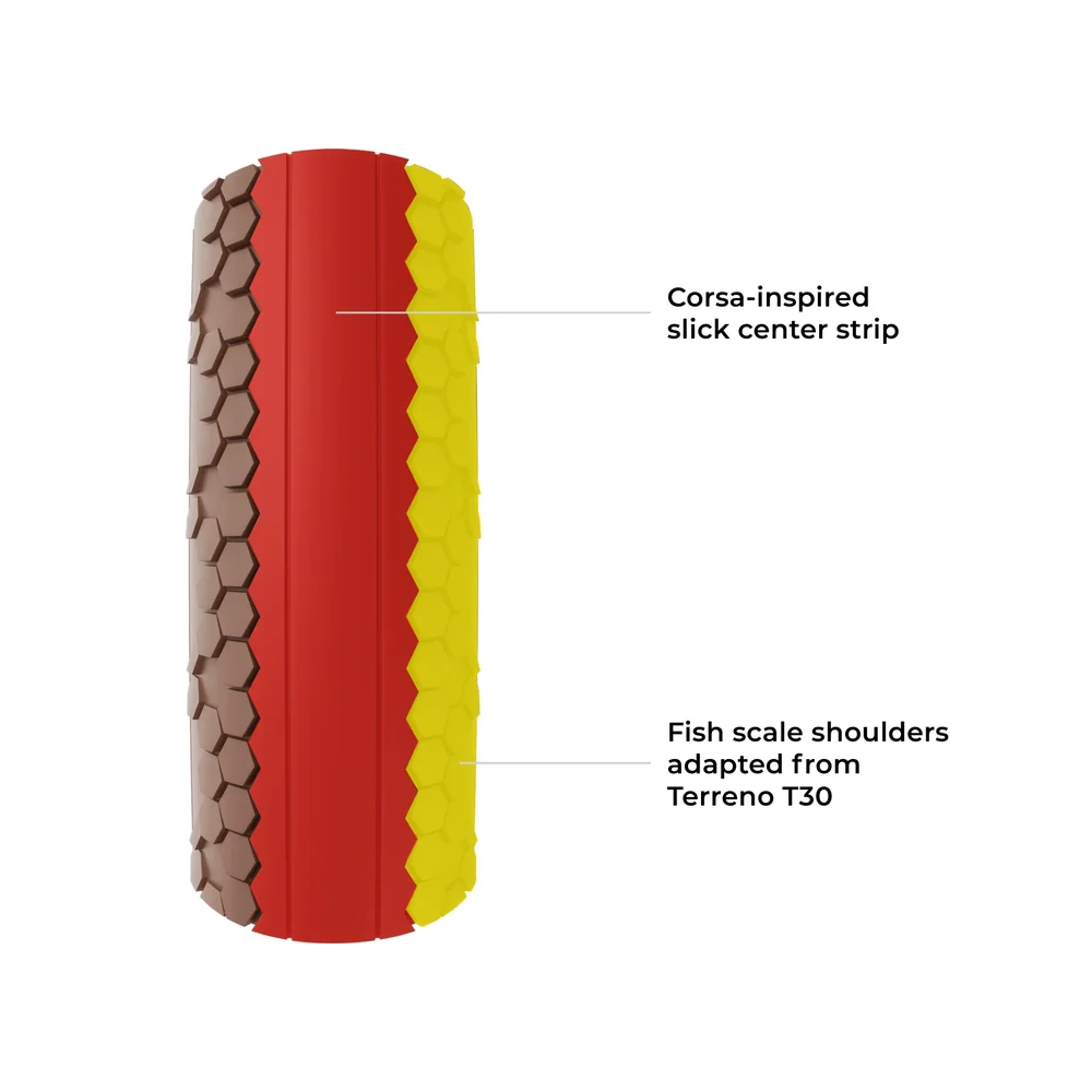 Reifen VITTORIA TERRENO PRO T10 Hardpack Gravel Race 700c Tubeless Ready Faltbar Braun