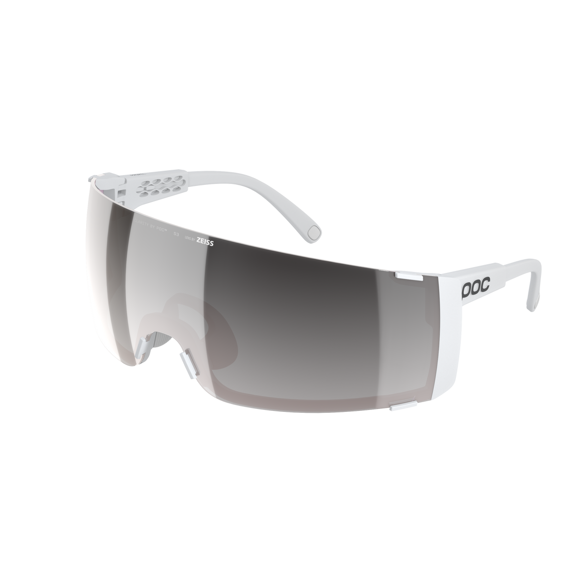 Brille POC PROPEL Weiß Glas Clarity Road Sunny Silver