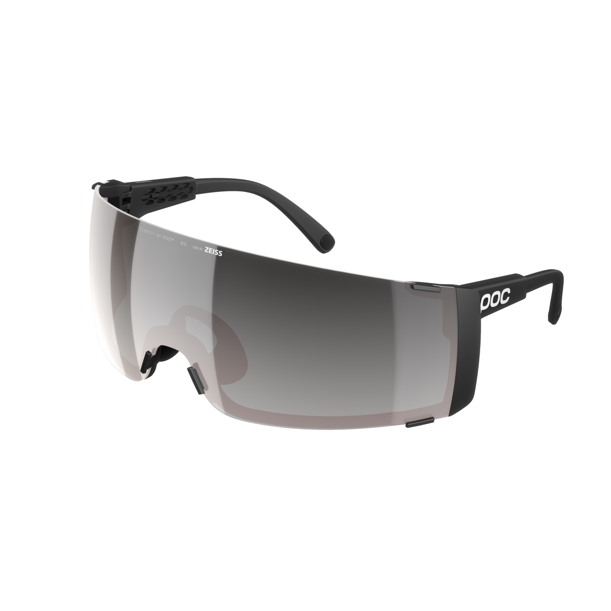 Brille POC PROPEL Schwarz Glas Clarity Road Sunny Silver