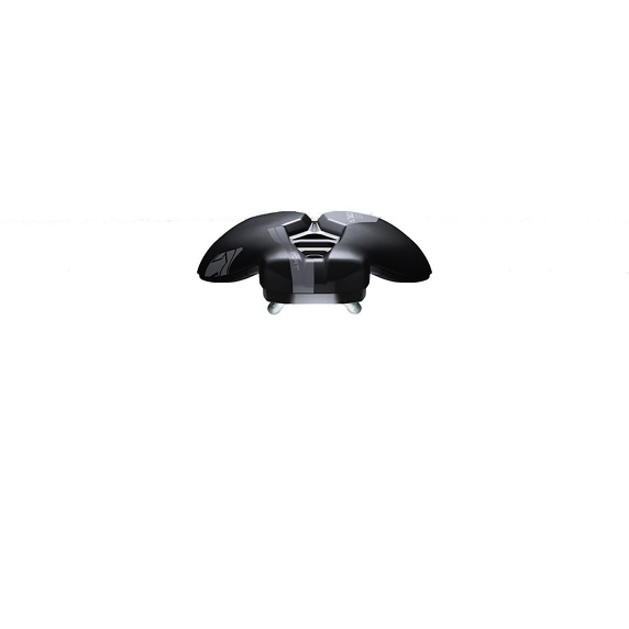Sattel PRO STEALTH SPORT 142mm Cromoly-Schienen Schwarz