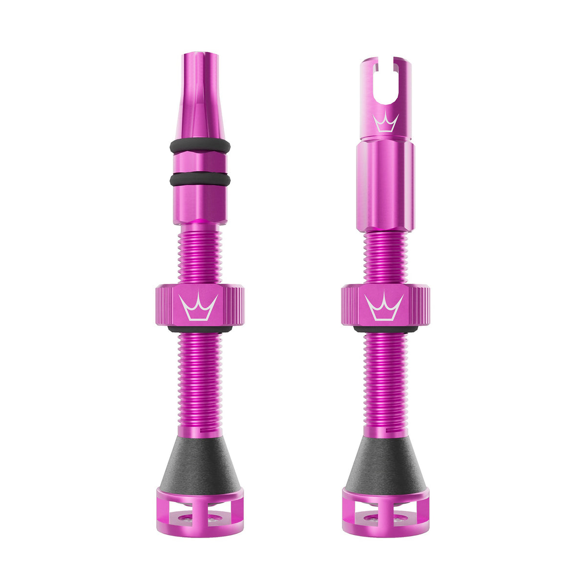 Tubeless-Ventile PEATY'S HOLESHOT FAST FLOW 60mm (x2) Rosa