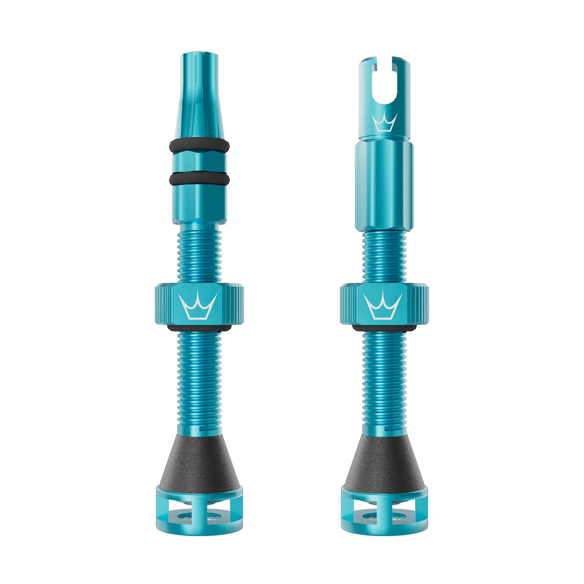 Tubeless-Ventile PEATY'S HOLESHOT FAST FLOW 42mm (x2) Türkis