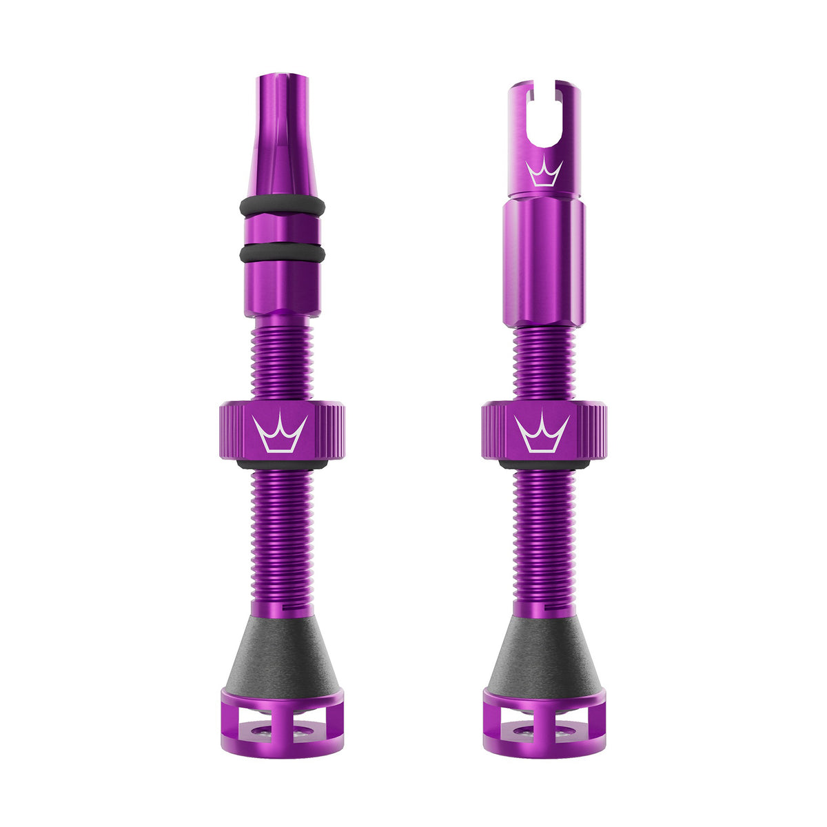 Tubeless-Ventile PEATY'S HOLESHOT FAST FLOW 42mm (x2) Violett