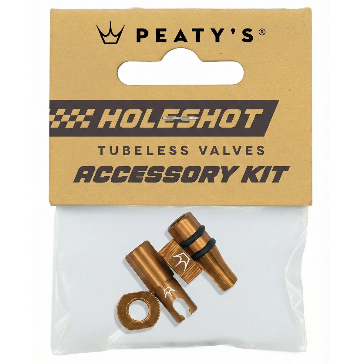 Ventilkappen- und Muttern-Set PEATY'S HOLESHOT FAST FLOW Bronze