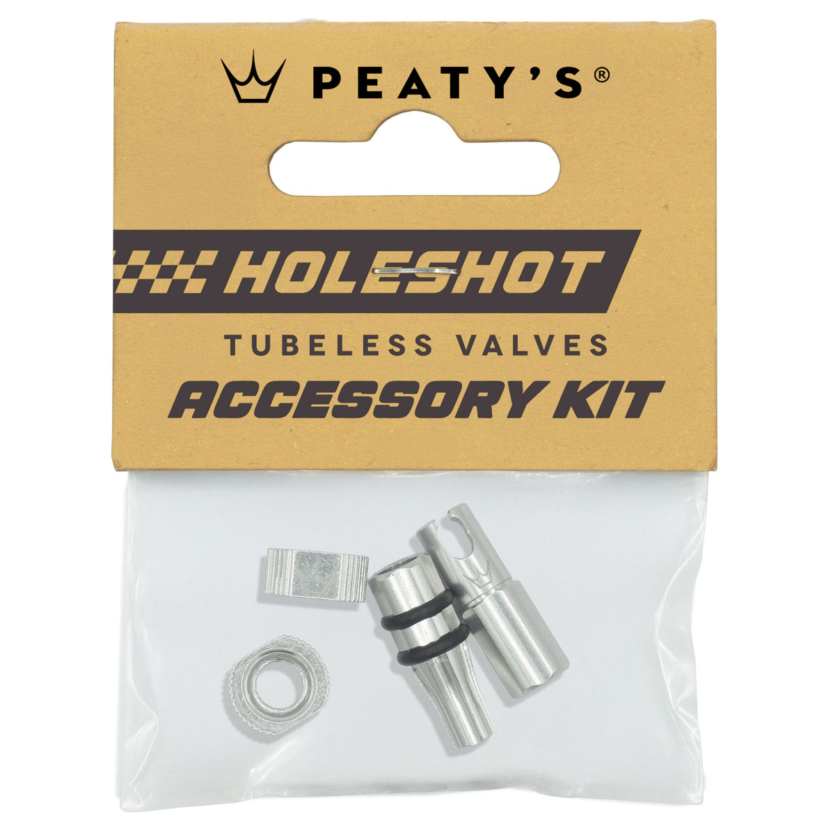 Ventilkappen- und Muttern-Kit PEATY'S HOLESHOT FAST FLOW Silber