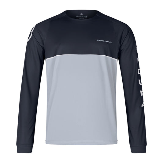 Trikot ENDURA CORE PRINTED Langarm Schwarz