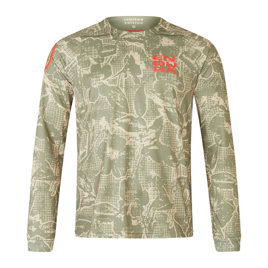 Trikot ENDURA LTD PRINTED Langarm Camo Khaki