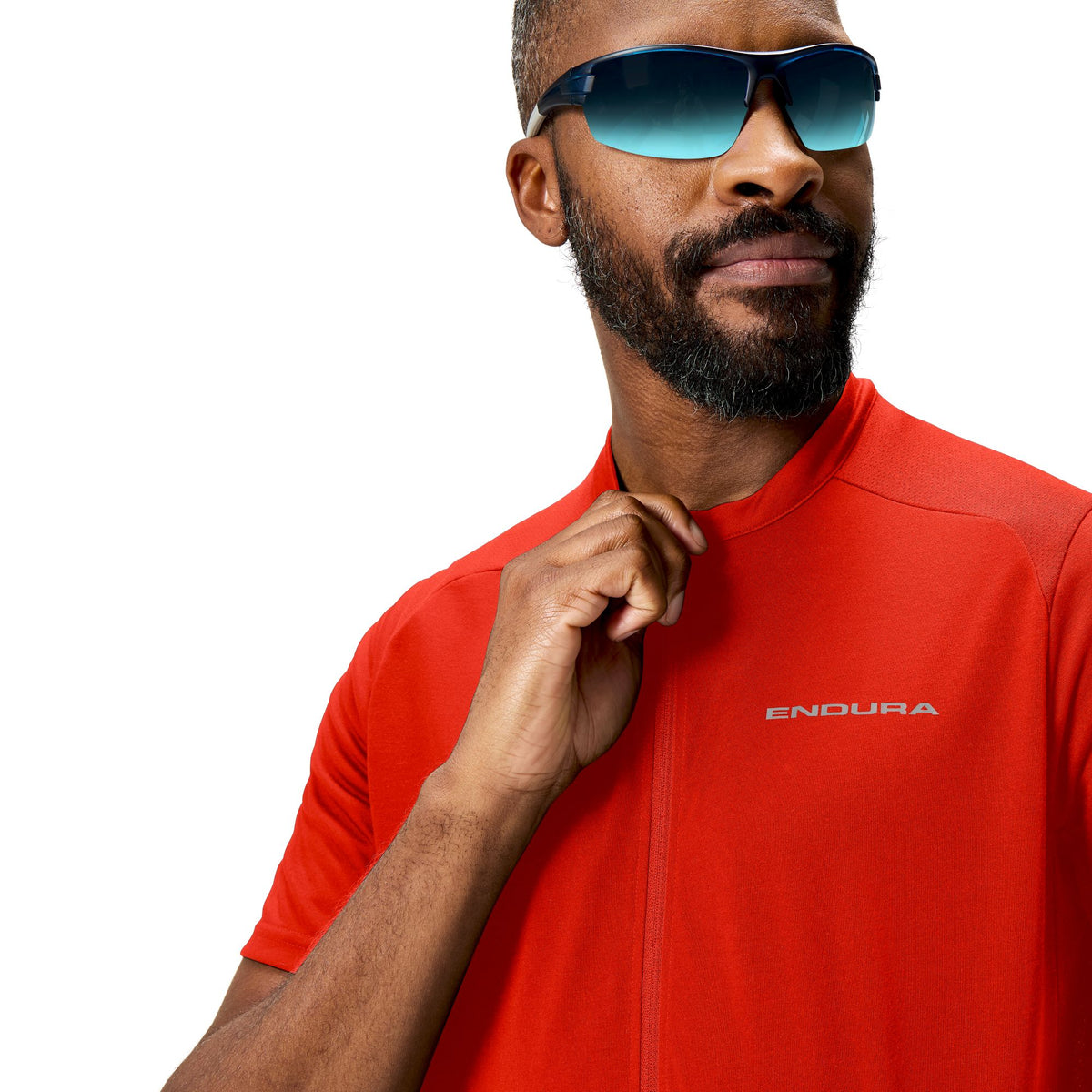Trikot ENDURA LOOP ZIPPED Kurzarm Rot
