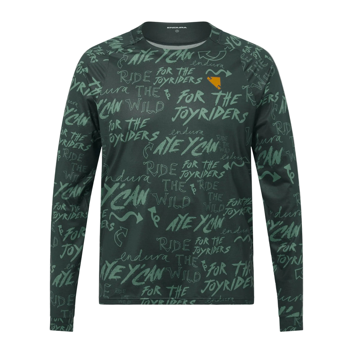 Trikot ENDURA SINGLETRACK PRINT Langarm Carbon Grün