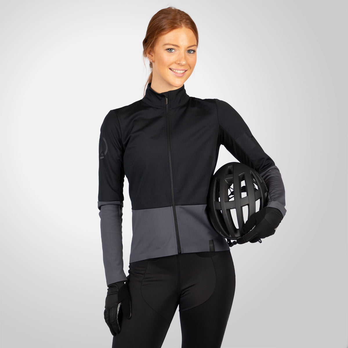Trikot ENDURA FS260 JETSTREAM Damen Langarm Schwarz