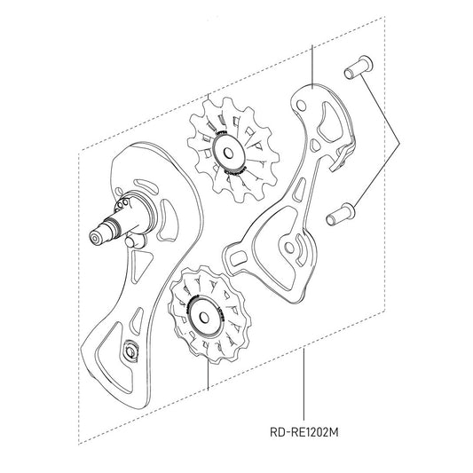 Vollständiges Schaltauge Hinten CAMPAGNOLO CHORUS 12V