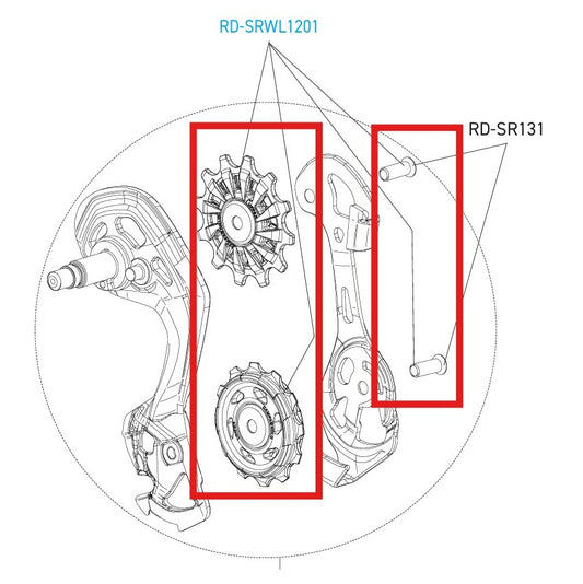 Schaltwerksrollen Hinten CAMPAGNOLO SUPER-RECORD 12V WRL DISC