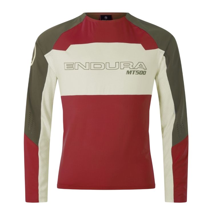Trikot ENDURA MT500 BURNER LITE Langarm Rot